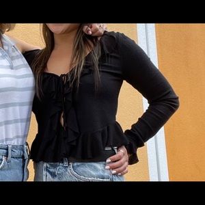 Free People black sweater top size M